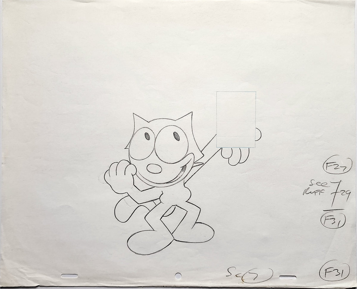 Felix the Cat Animation Production Drawing - 4908