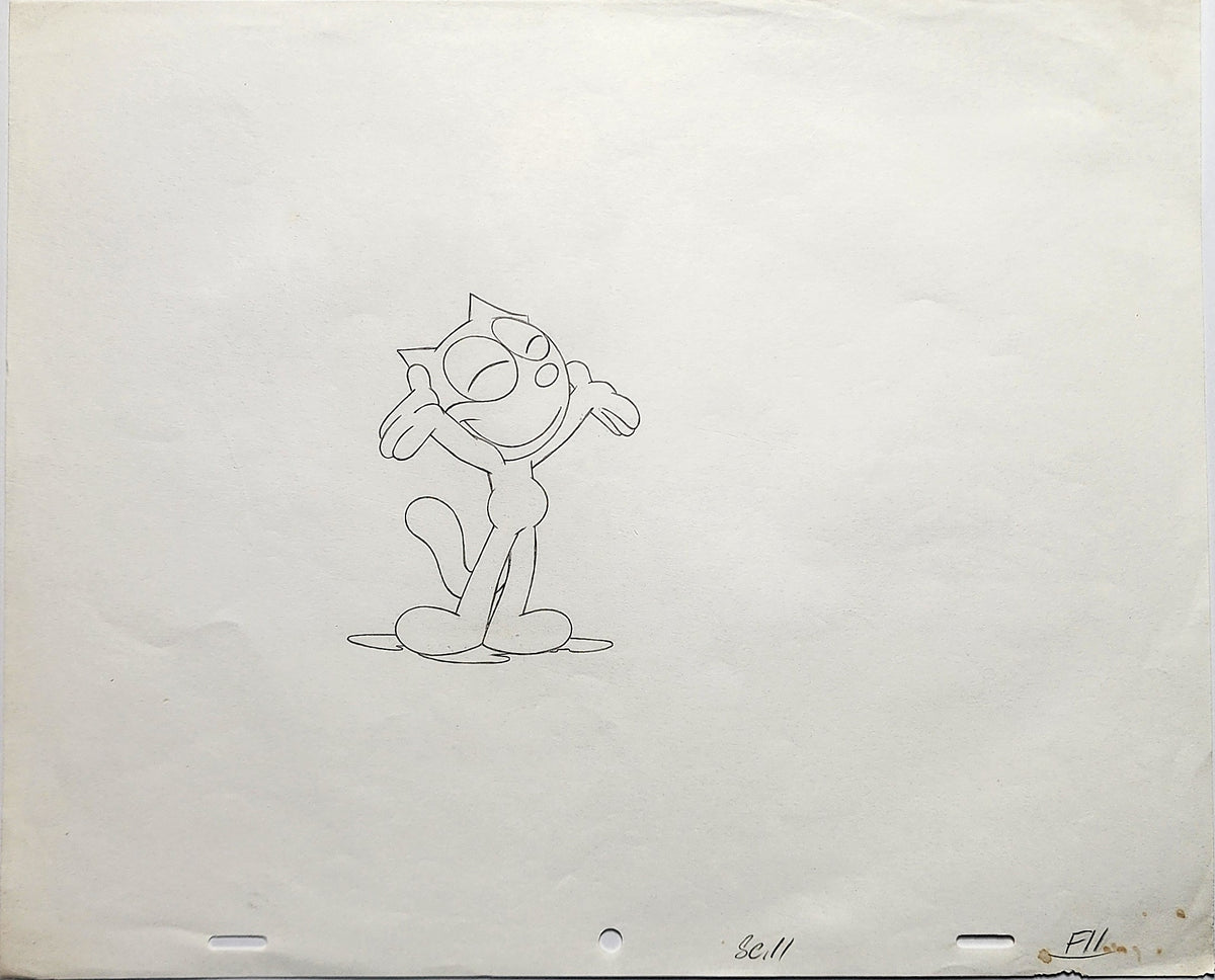 Felix the Cat Animation Production Drawing - 4909