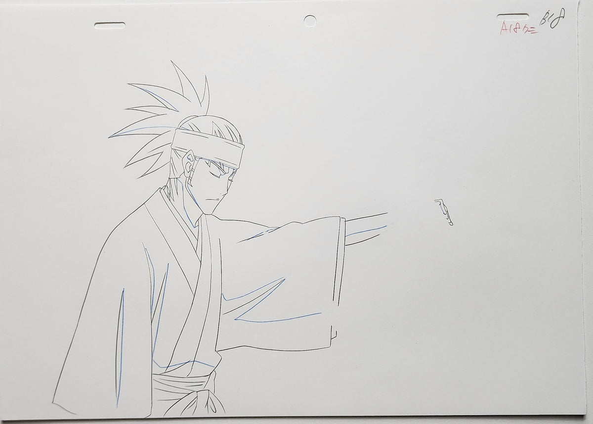 Bleach Animation Cel Production Drawing Douga Genga: Renji - 5024