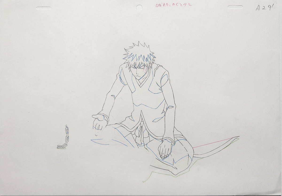 Bleach Animation Cel Production Drawing Douga Genga: Ichigo - 5035