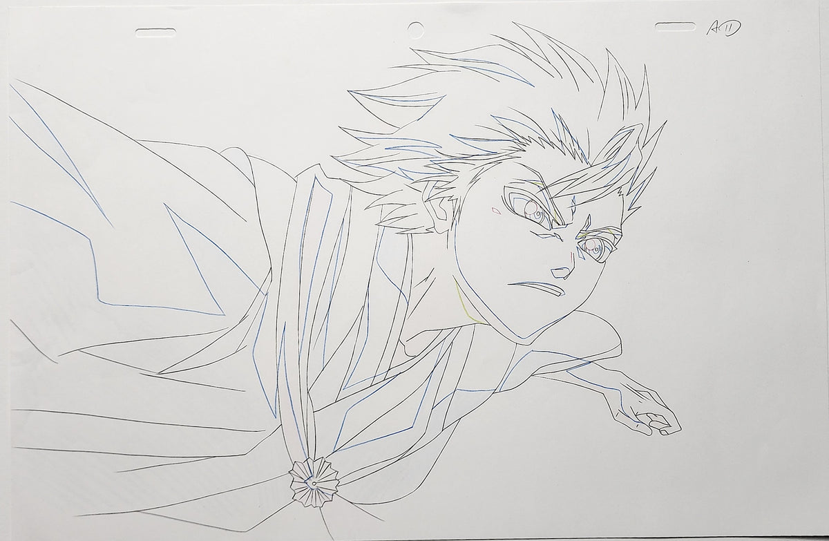 Bleach Animation Cel Production Drawing Douga Genga: Toshiro - 5052