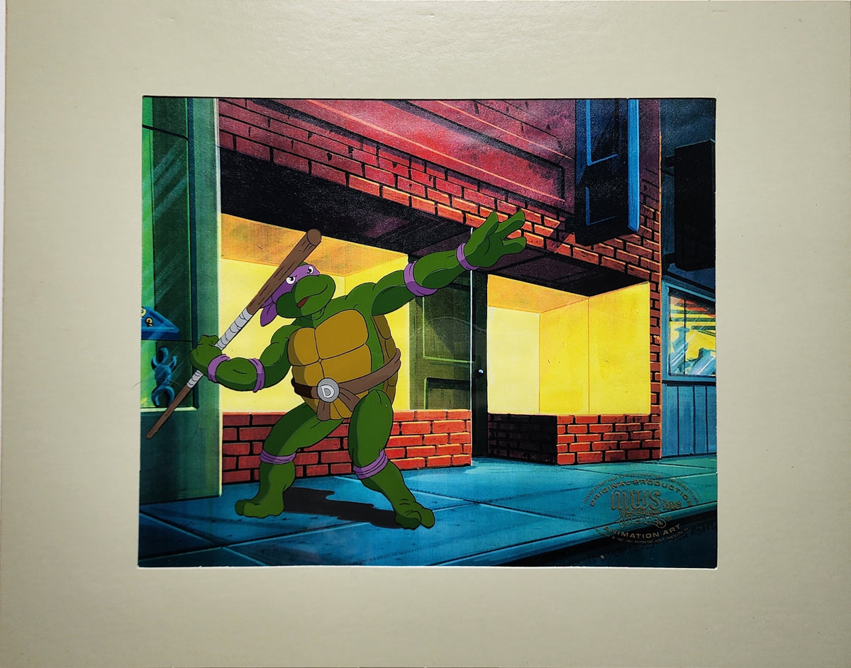 TMNT Teenage Mutant Ninja Turtles Animation Production Cel: Donatello - 5122