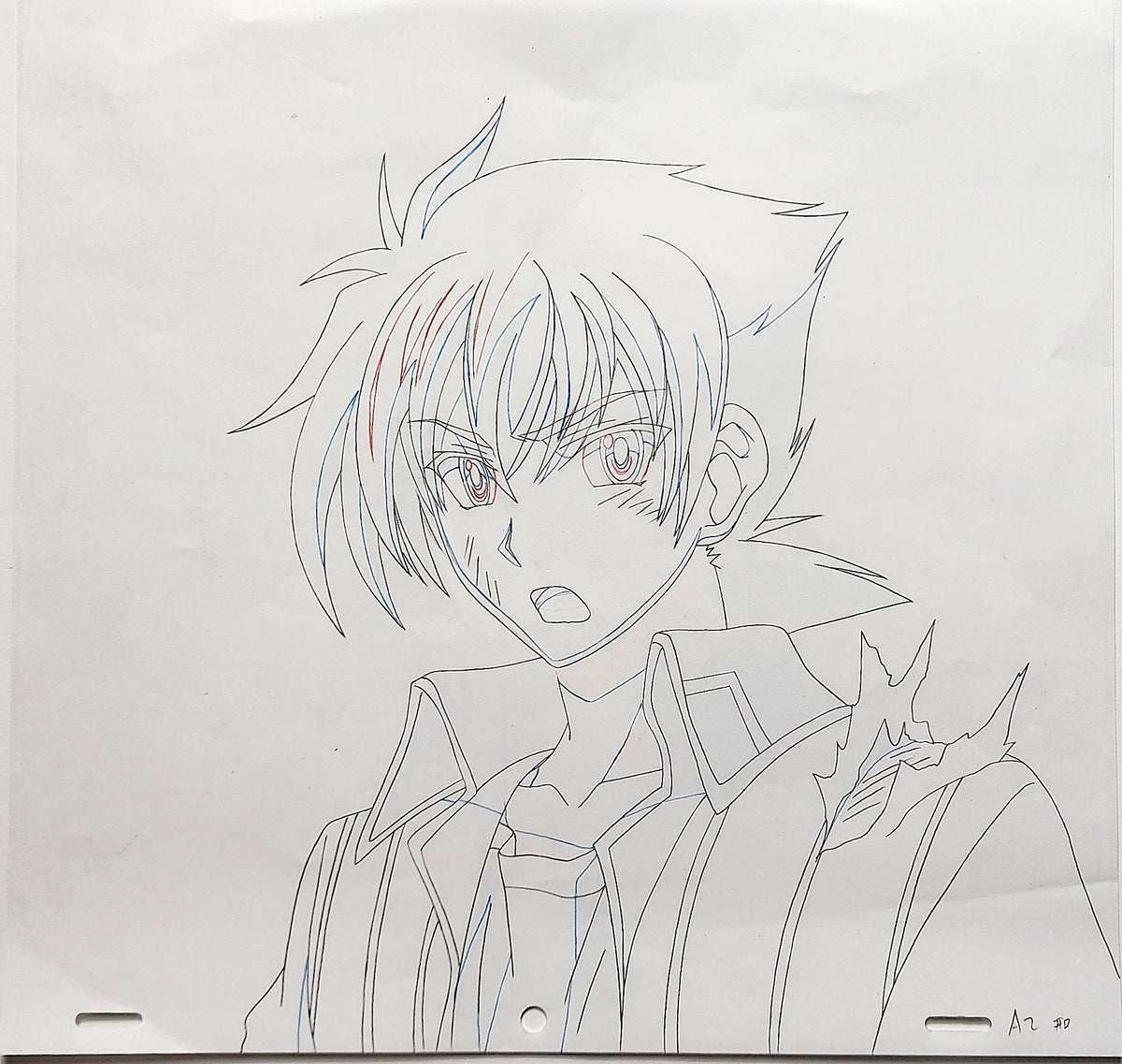 High School DxD Animation Production Drawing Douga Genga: Issei - 5129