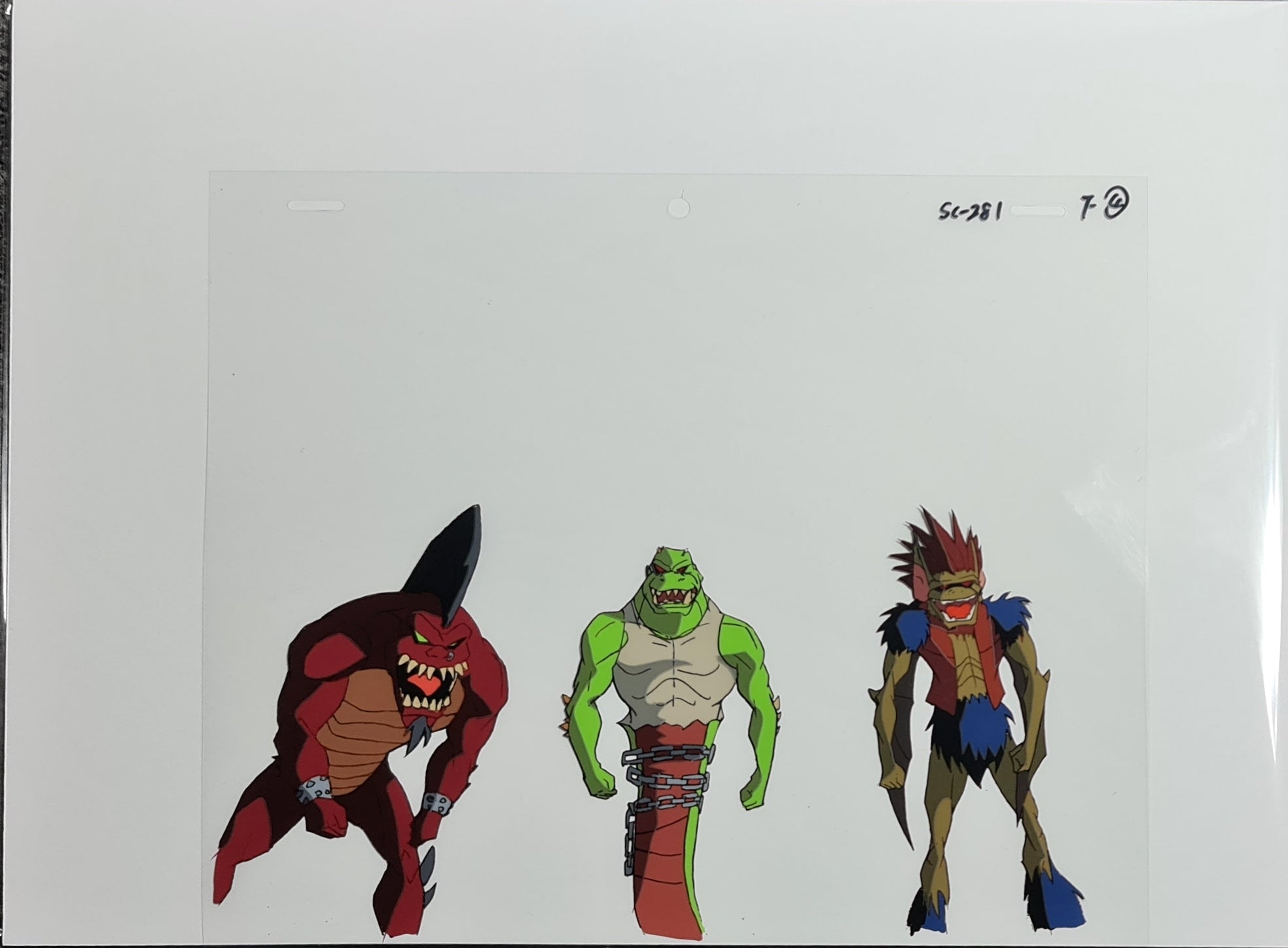 Street Fighter Cammy & Burke Production Cel Animation Drawing TV outlet Series A10