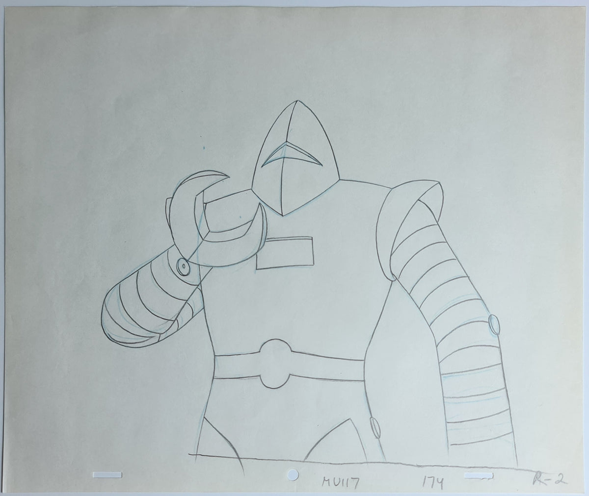 He-Man MOTU Animation Production Cel Drawing - 2382