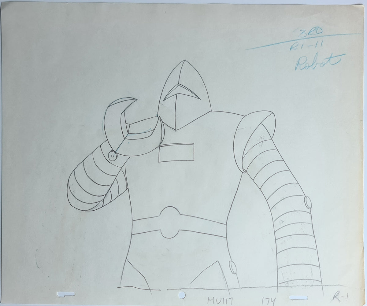 He-Man MOTU Animation Production Cel Drawing - 2383