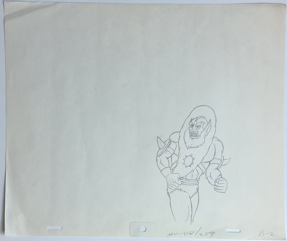 He-Man MOTU Animation Production Cel Drawing: Beast Man - 2415