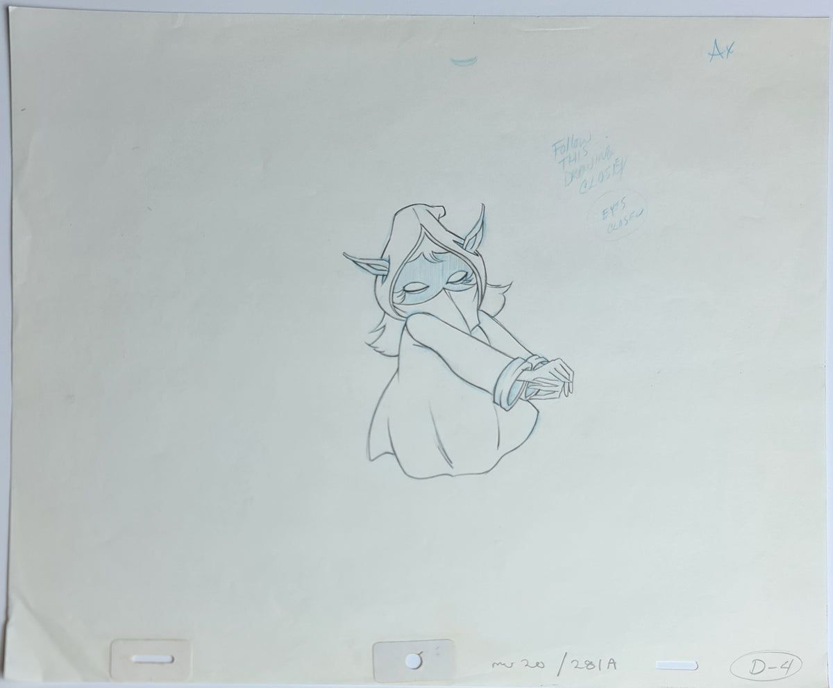 He-Man MOTU Animation Production Cel Drawing: Dree Elle - 2424