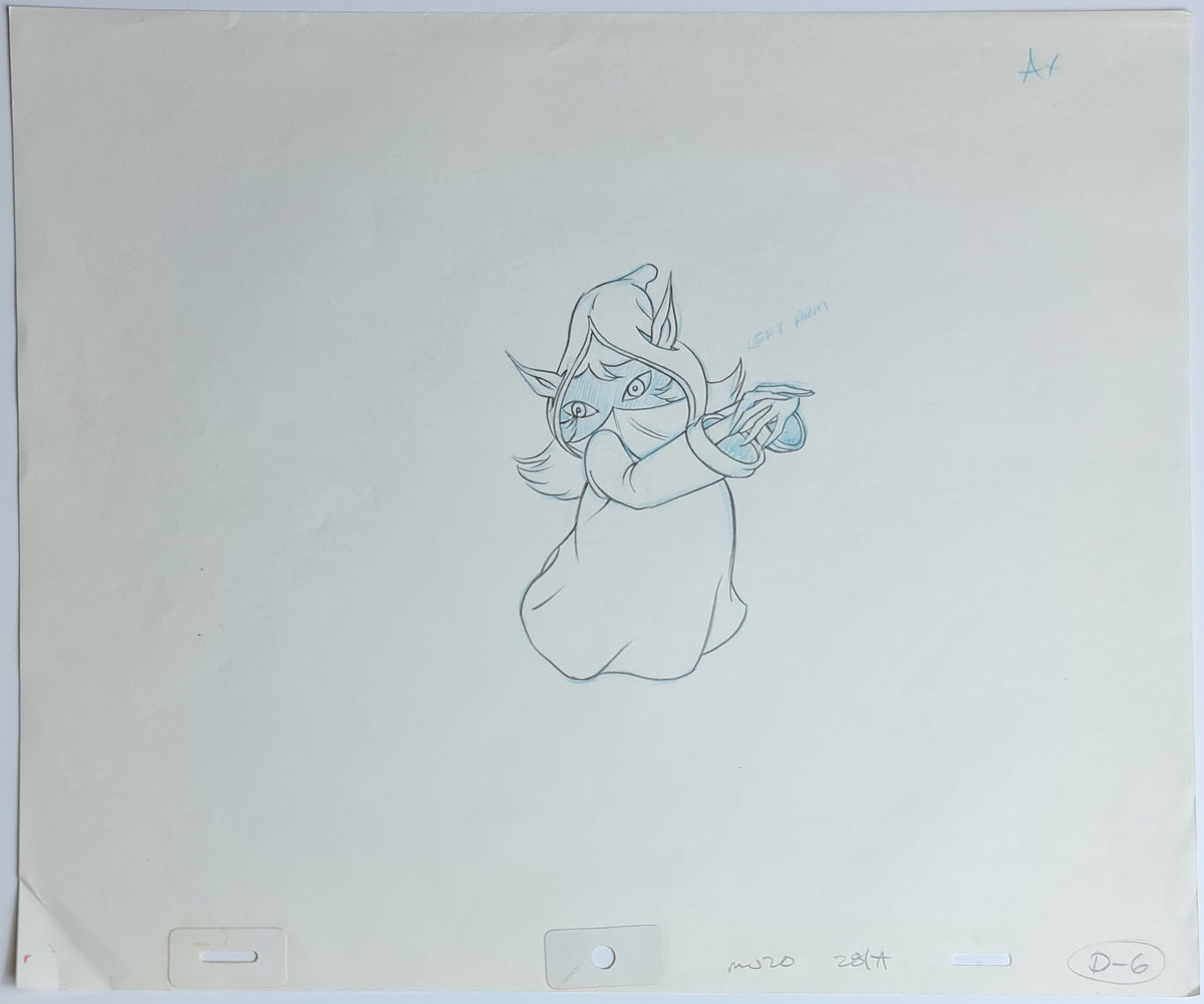 He-Man MOTU Animation Production Cel Drawing: Dree Elle - 2426