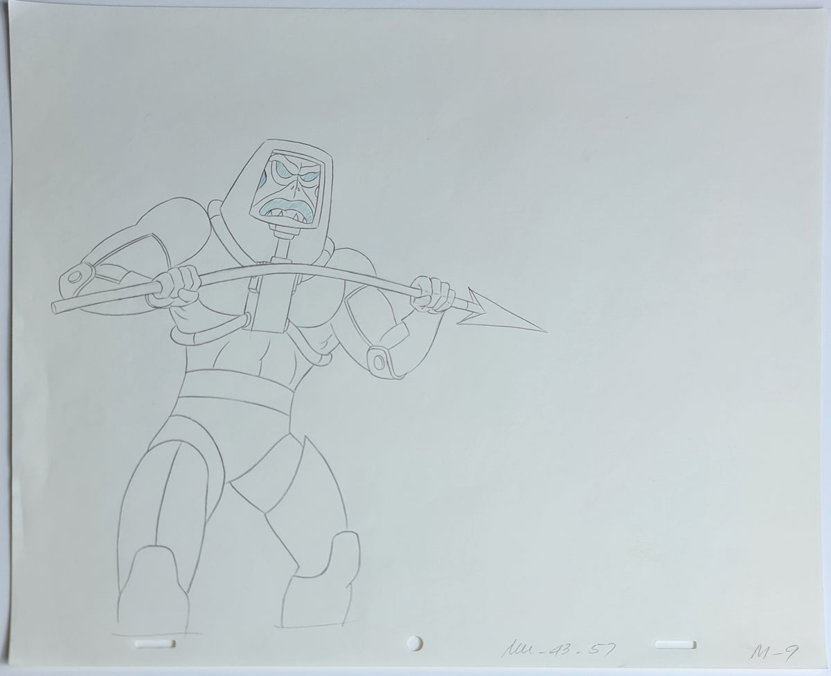 He-Man MOTU Animation Production Cel Drawing: Man-E-Faces - 2429