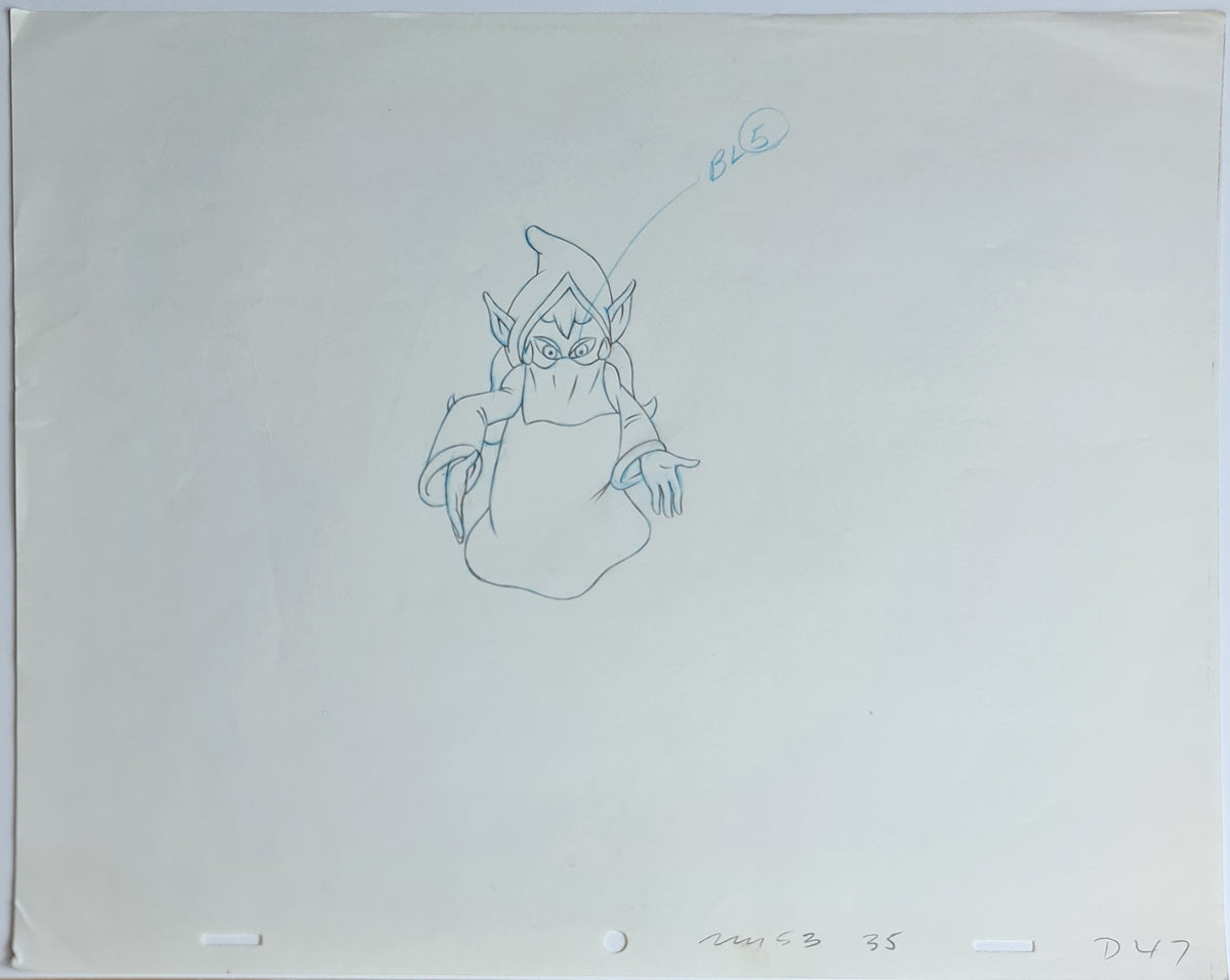 He-Man MOTU Animation Production Cel Drawing: Dree Elle - 2433