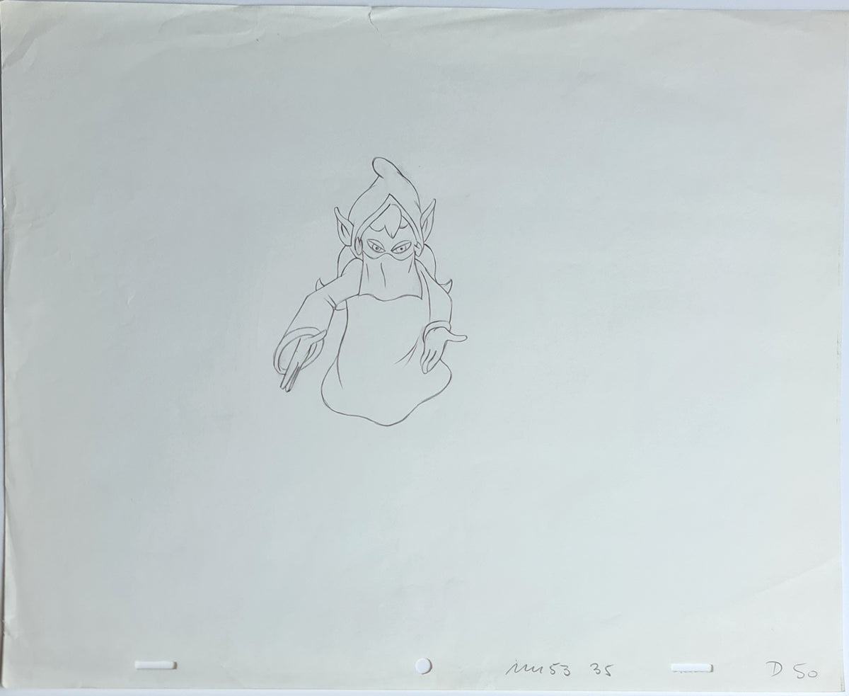 He-Man MOTU Animation Production Cel Drawing: Dree Elle - 2436