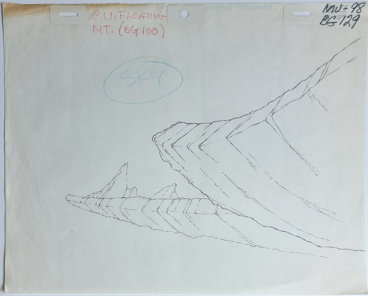 He-Man MOTU Animation Production Cel Drawing: Background - 2453