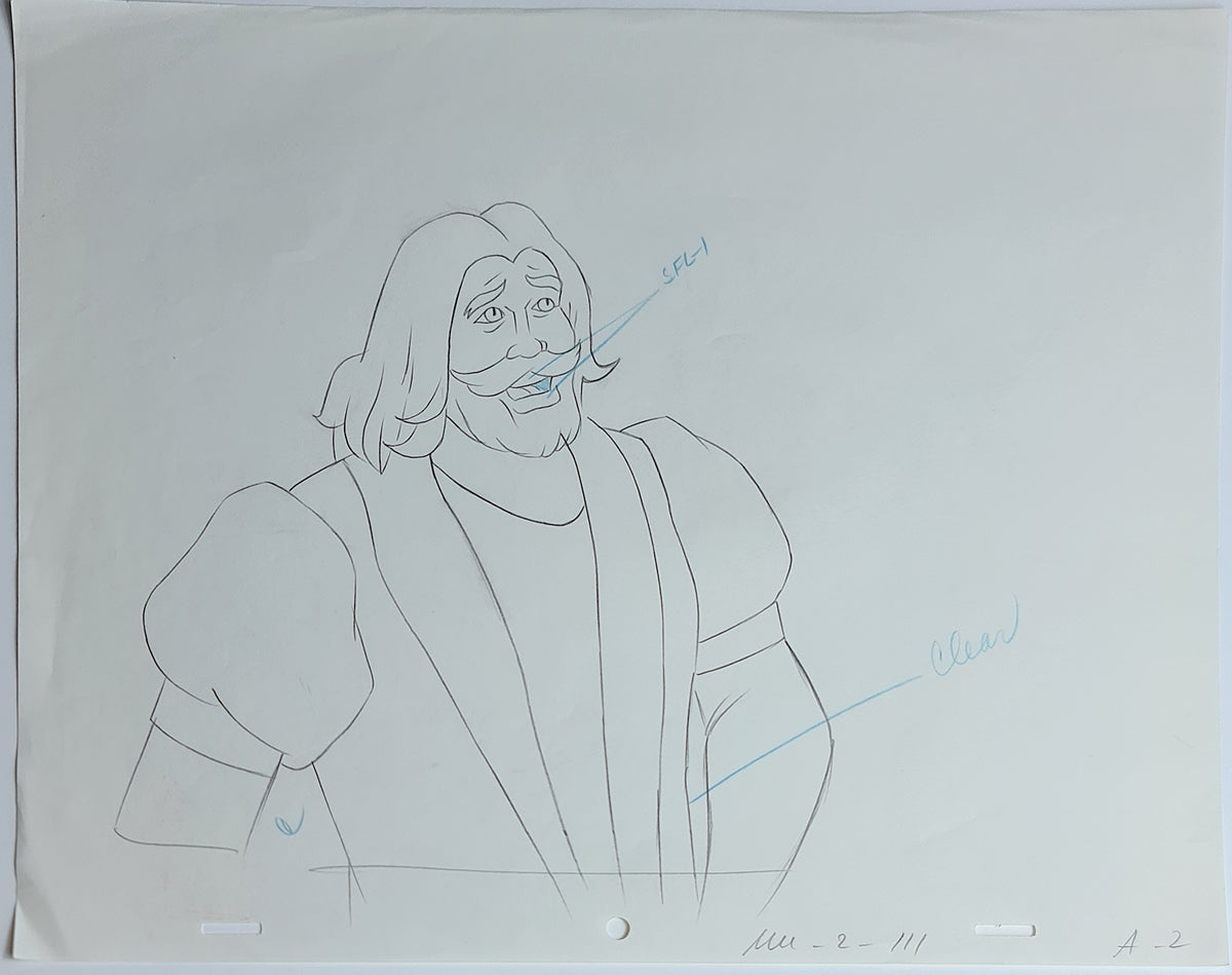 He-Man MOTU Animation Production Cel Drawing - 2465