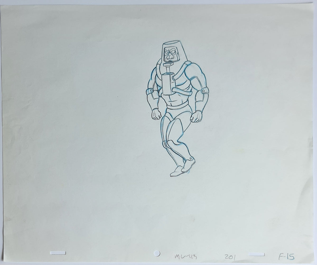 He-Man MOTU Animation Production Cel Drawing: Man-E-Faces - 2475