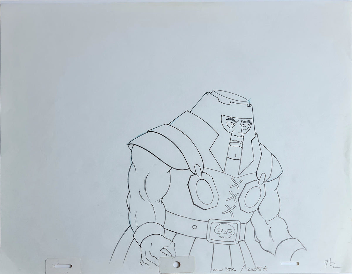 He-Man MOTU Animation Production Cel Drawing: Ram Man - 2732