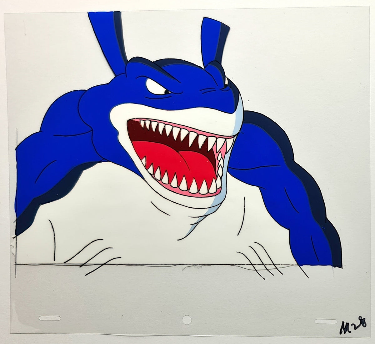 Street Sharks Animation Production Cel: Mantaman - 3073