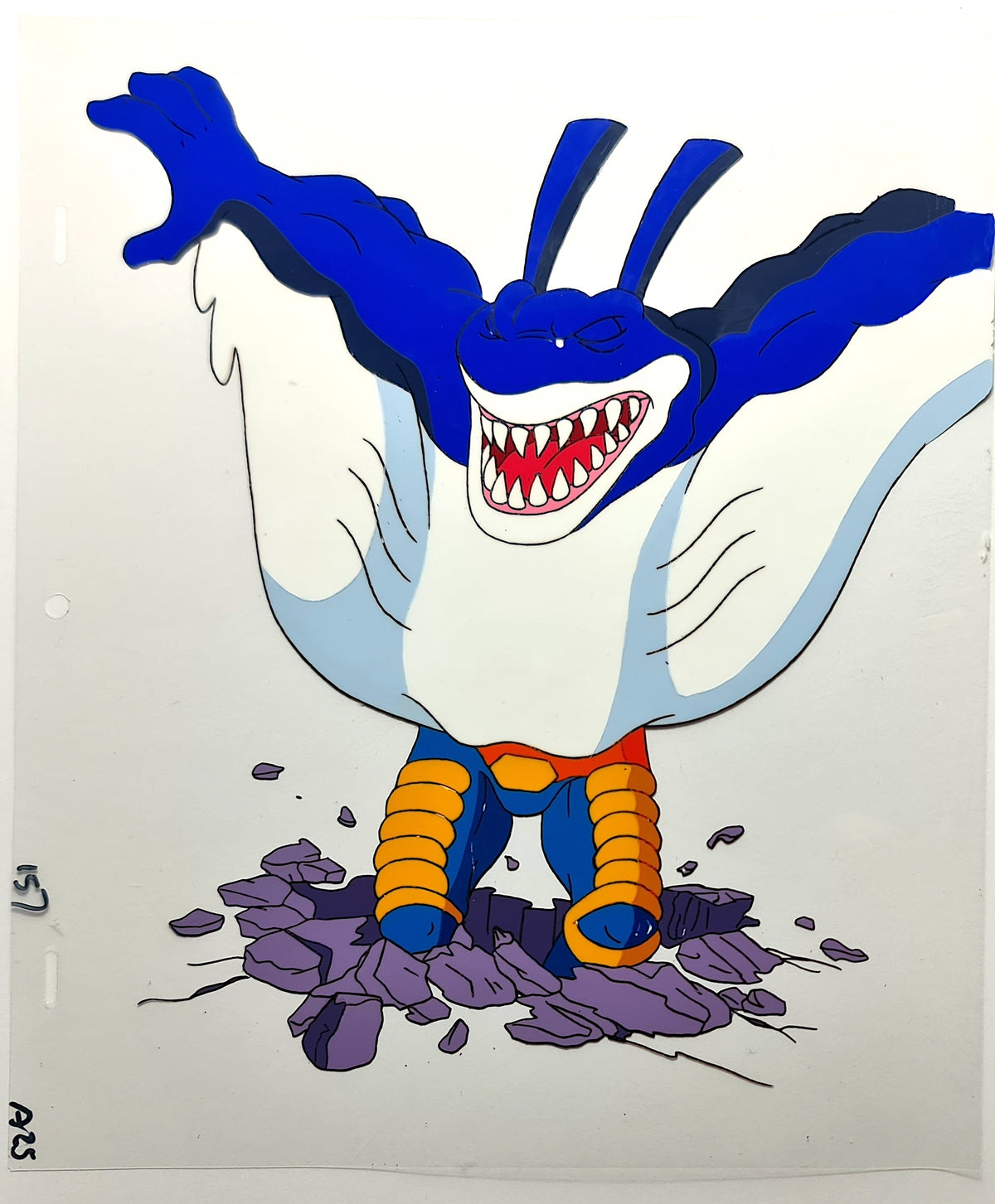 Street Sharks Animation Production Cel: Mantaman - 3092