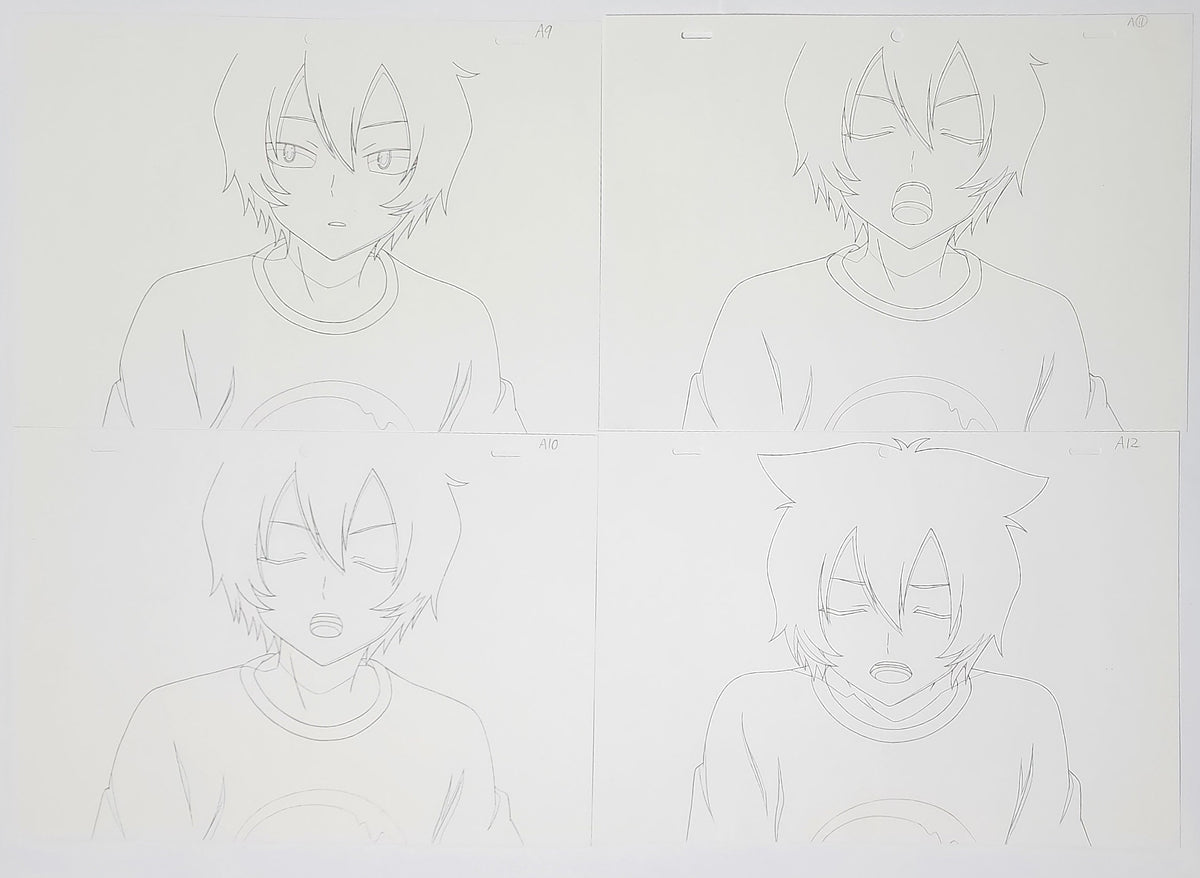 Sankarea Lot of 15 Animation Production Cel Drawing Douga: 4214